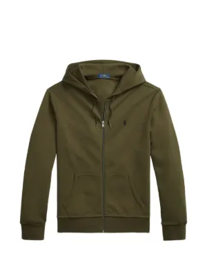 Polo Ralph Lauren ダブルニット ジップアップ パーカー | ブラウン