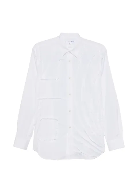 Comme Des Garçons Shirt long-sleeve button-down cotton shirt