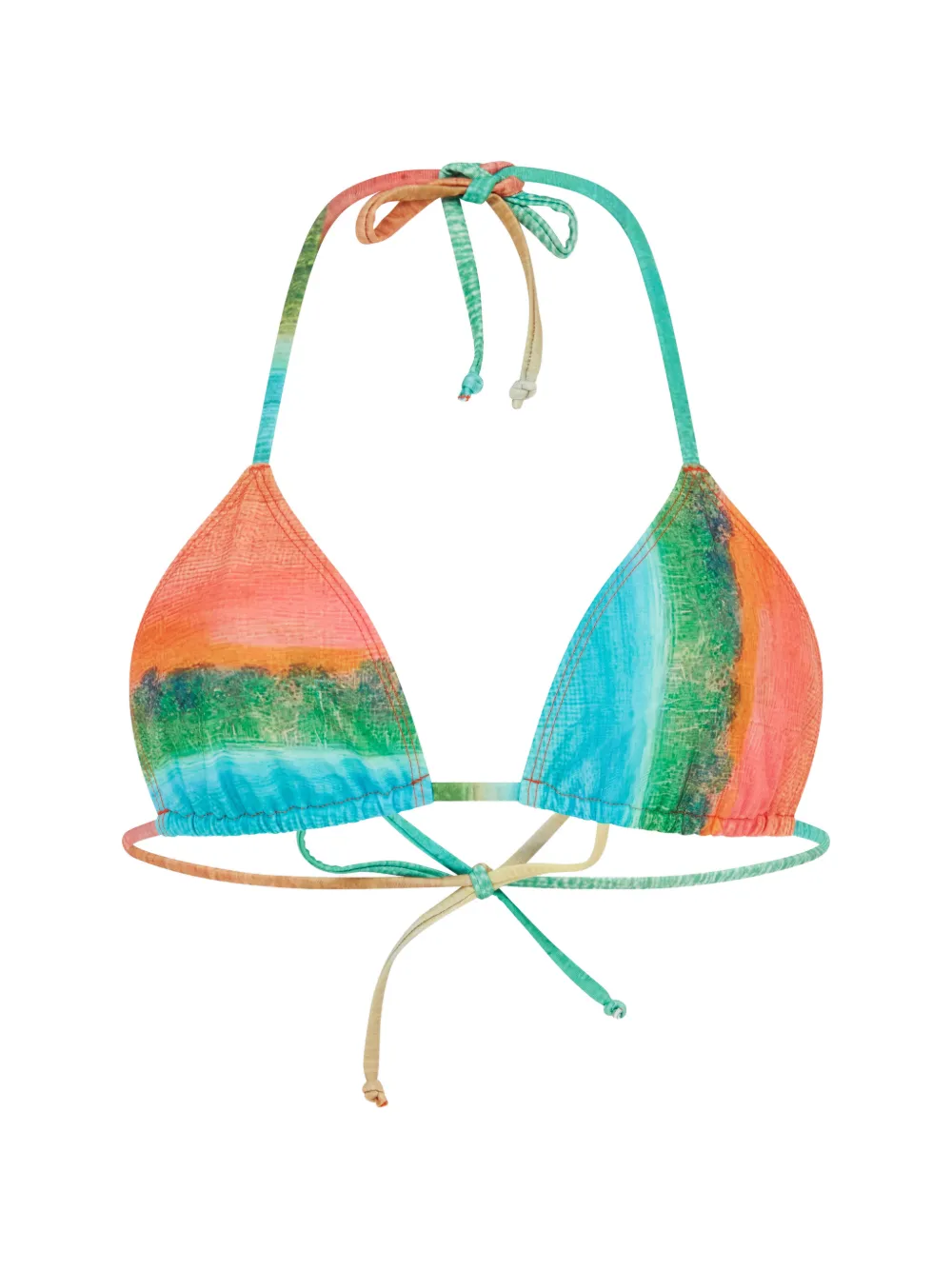 Donde Esteban Formentera triangle bikini top - Verde