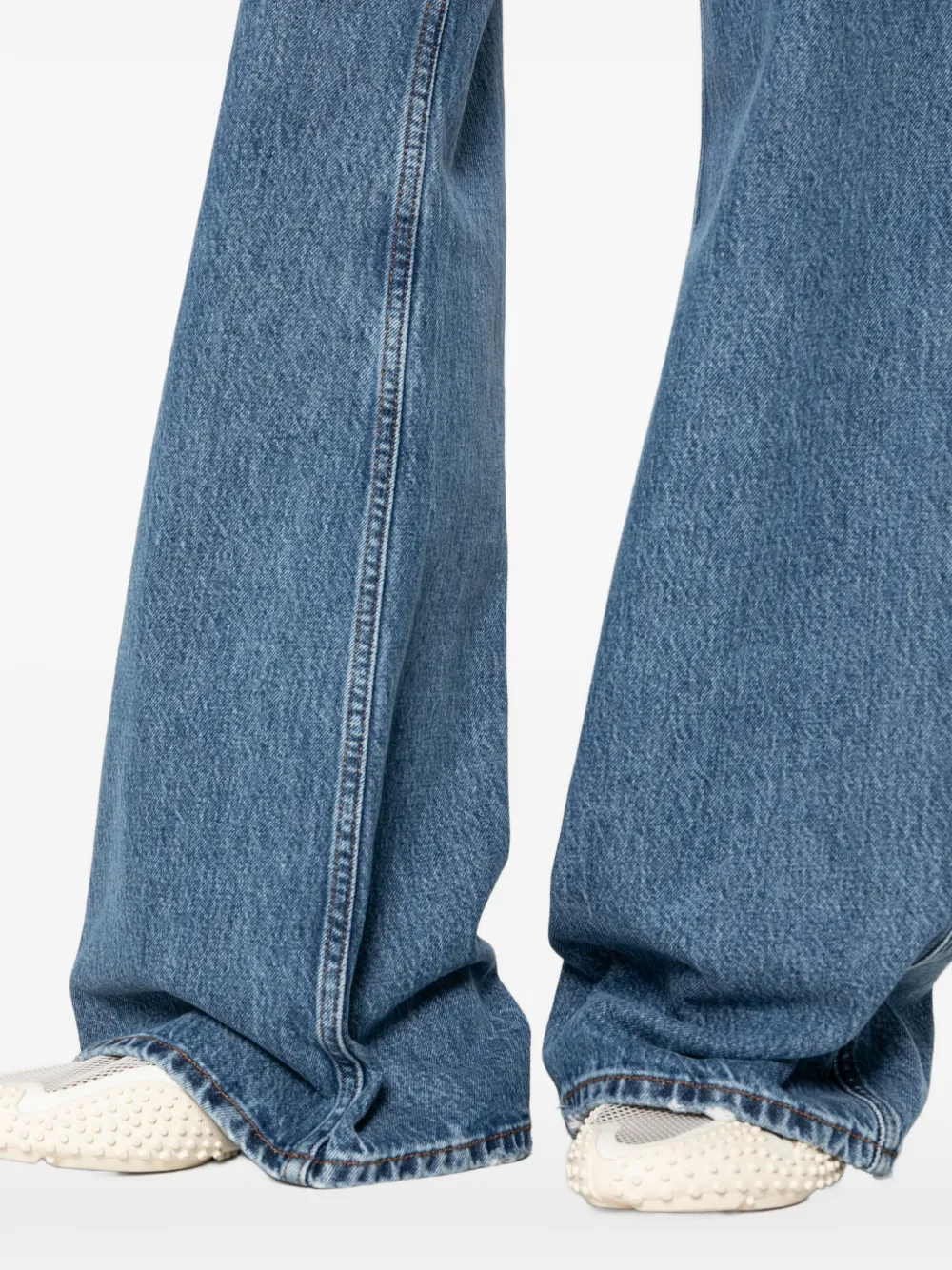 ANINE BING Wyatt jeans met wijde pijpen Blauw