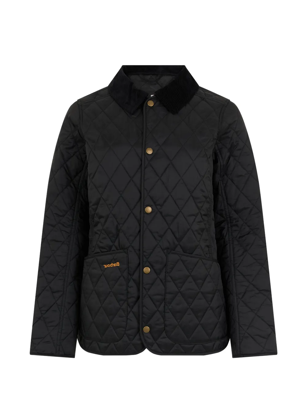 Barbour Annandale quilted corduroy-collar jacket - Nero