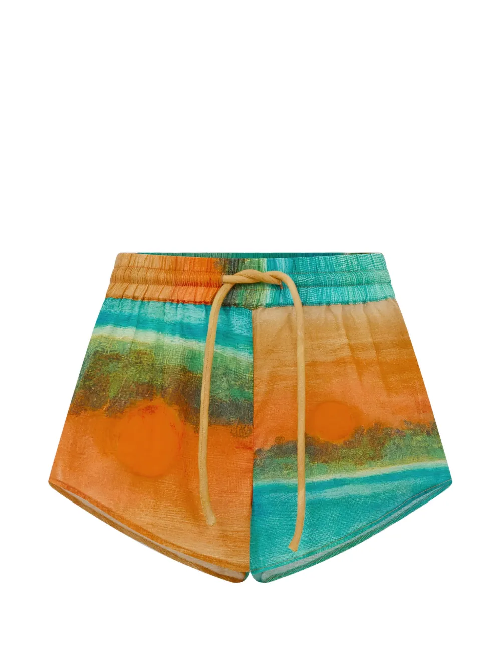 Donde Esteban Formentera cotton-voile shorts - Arancione