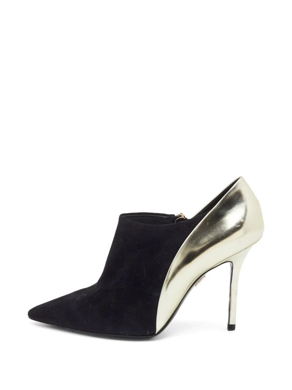 Roger Vivier Vintage leather and suede pointed pumps - Schwarz