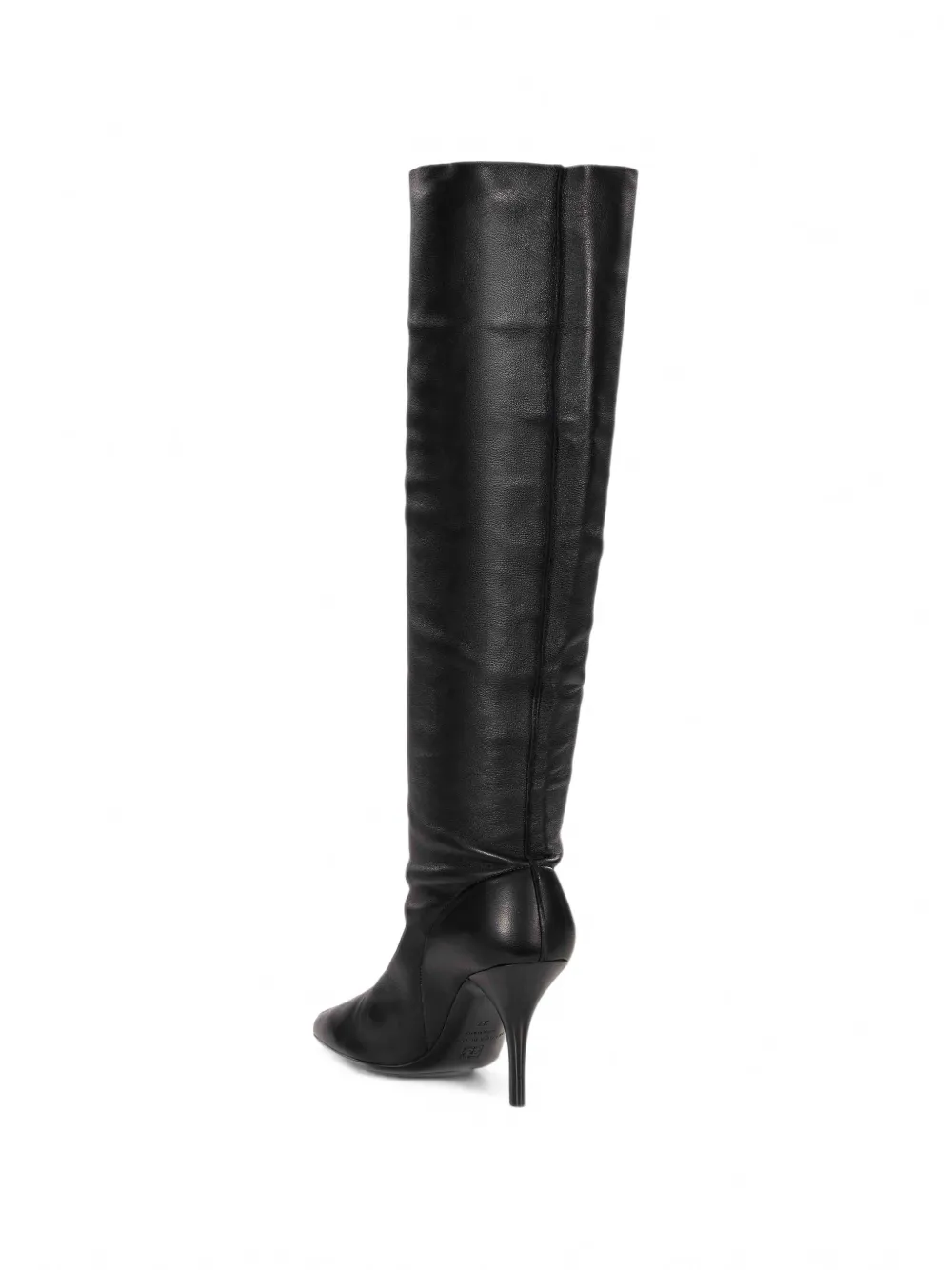 Magda Butrym pointed-toe leather boots Zwart
