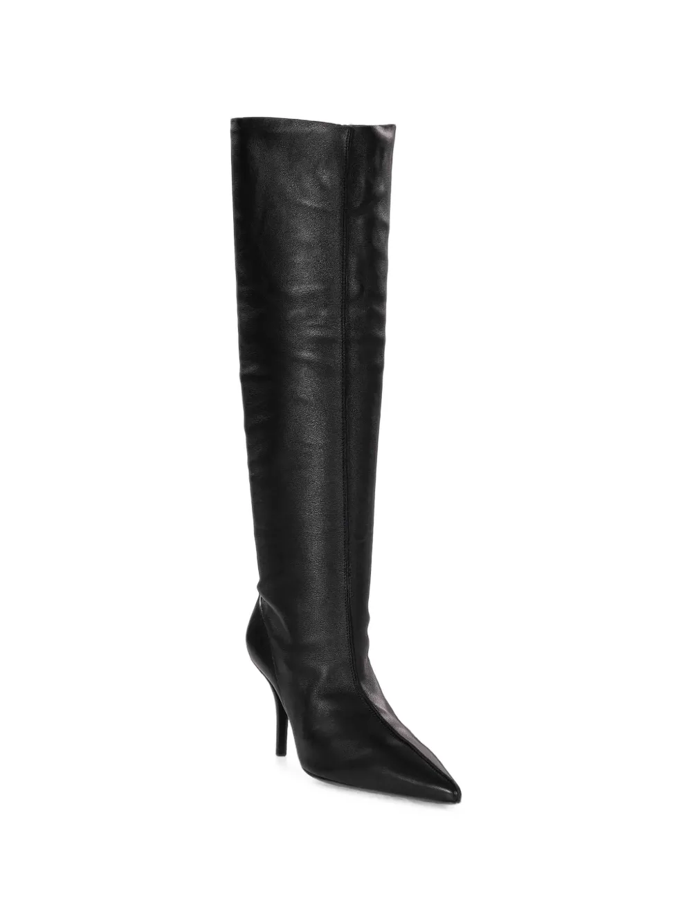 Magda Butrym pointed-toe leather boots Zwart