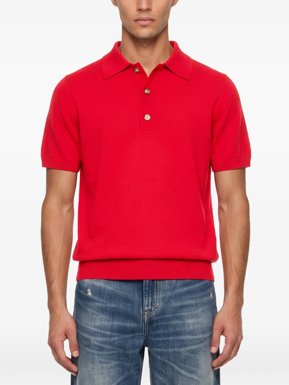 ENTIRE STUDIOS short-sleeve polo shirt Rood