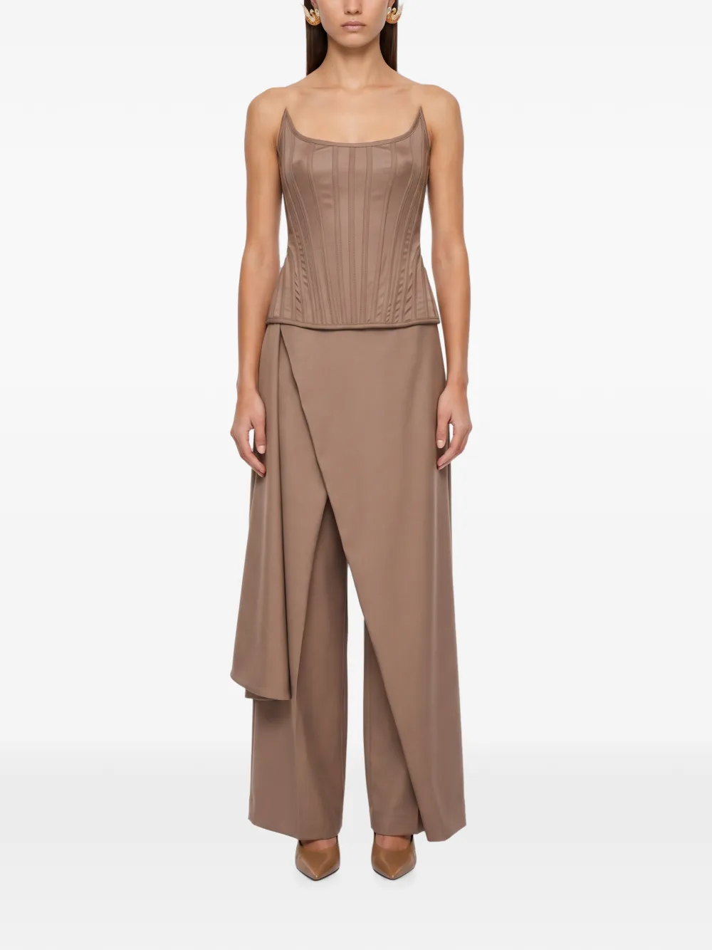 Giuseppe Di Morabito Top met vlakken Beige