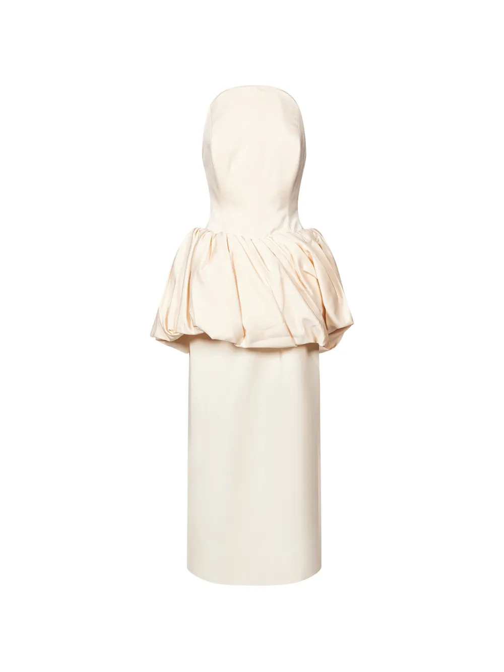 Magda Butrym strapless puff-skirt dress - Neutrals