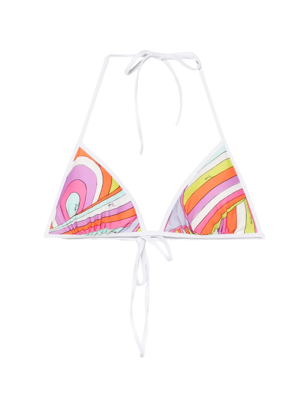 PUCCI graphic-print triangle bikini top - Rosa