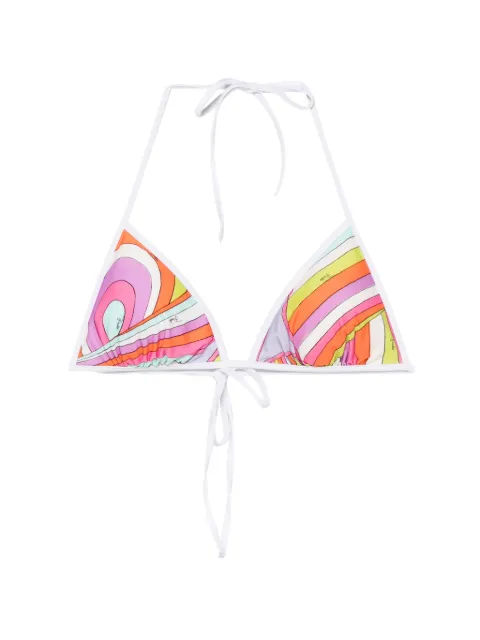 PUCCI graphic-print triangle bikini top