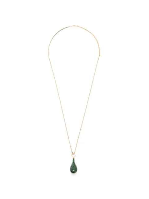 TOTEME Jade drop-pendant necklace