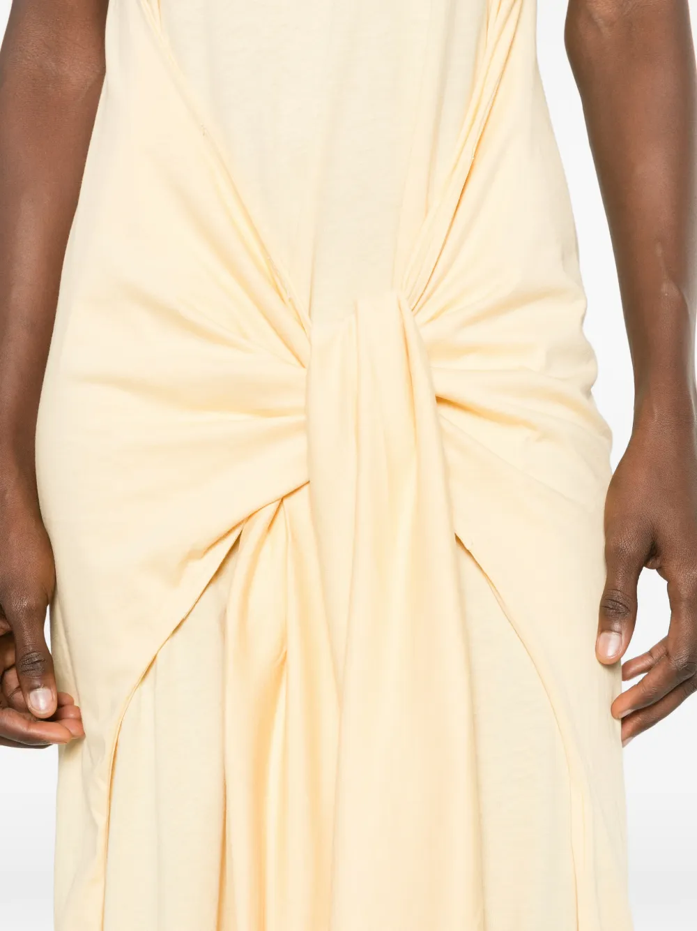TOTEME Midi-jurk met geknoopt detail Geel