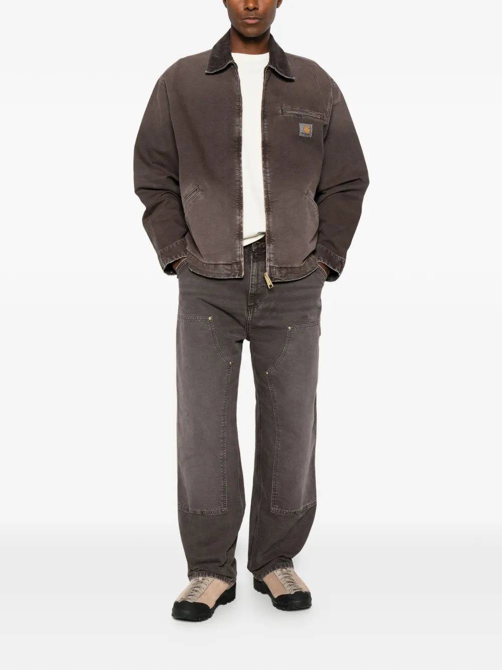 Carhartt WIP OG Double Knee straight jeans Grijs