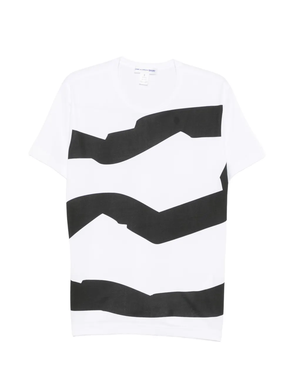 Comme Des Garçons Shirt T-shirt in cotone con stampa grafica - Bianco