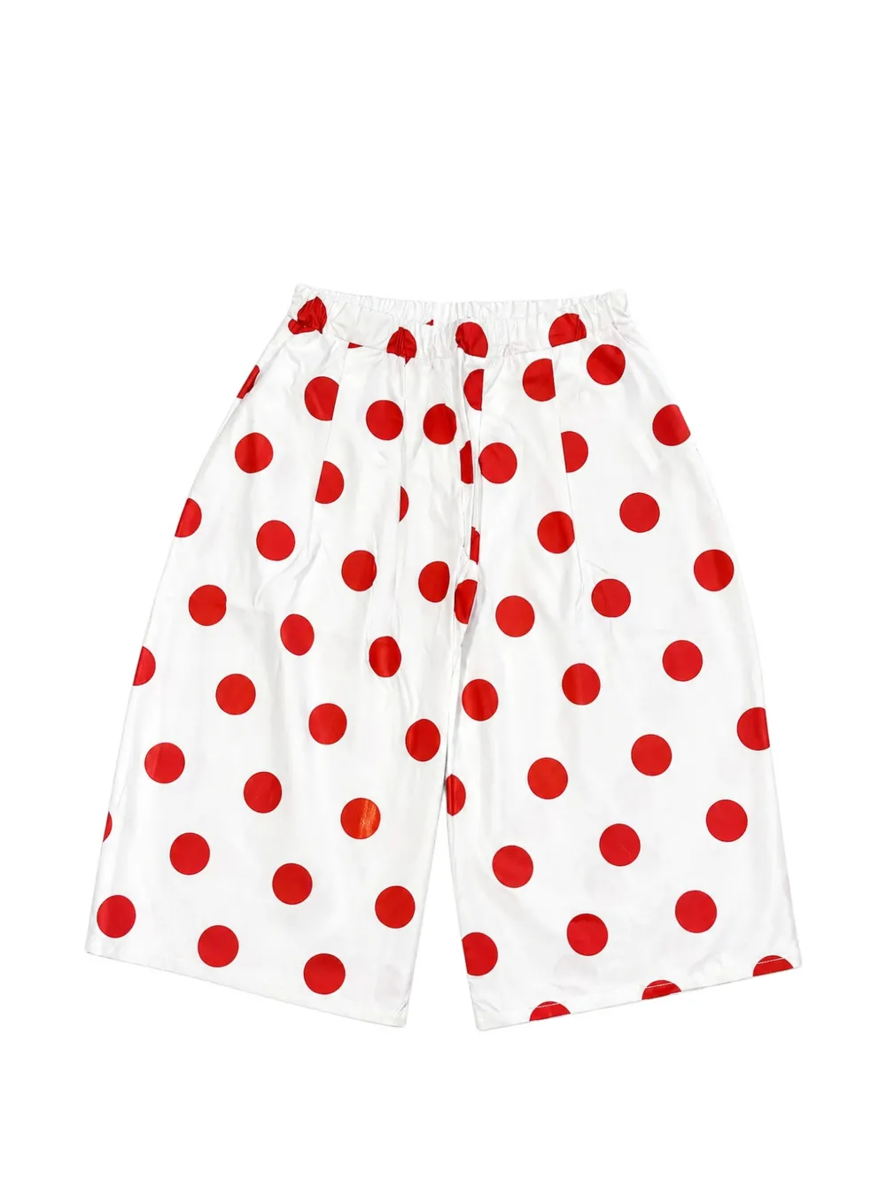 Cucu Lab polka-dot poplin trousers - Bianco