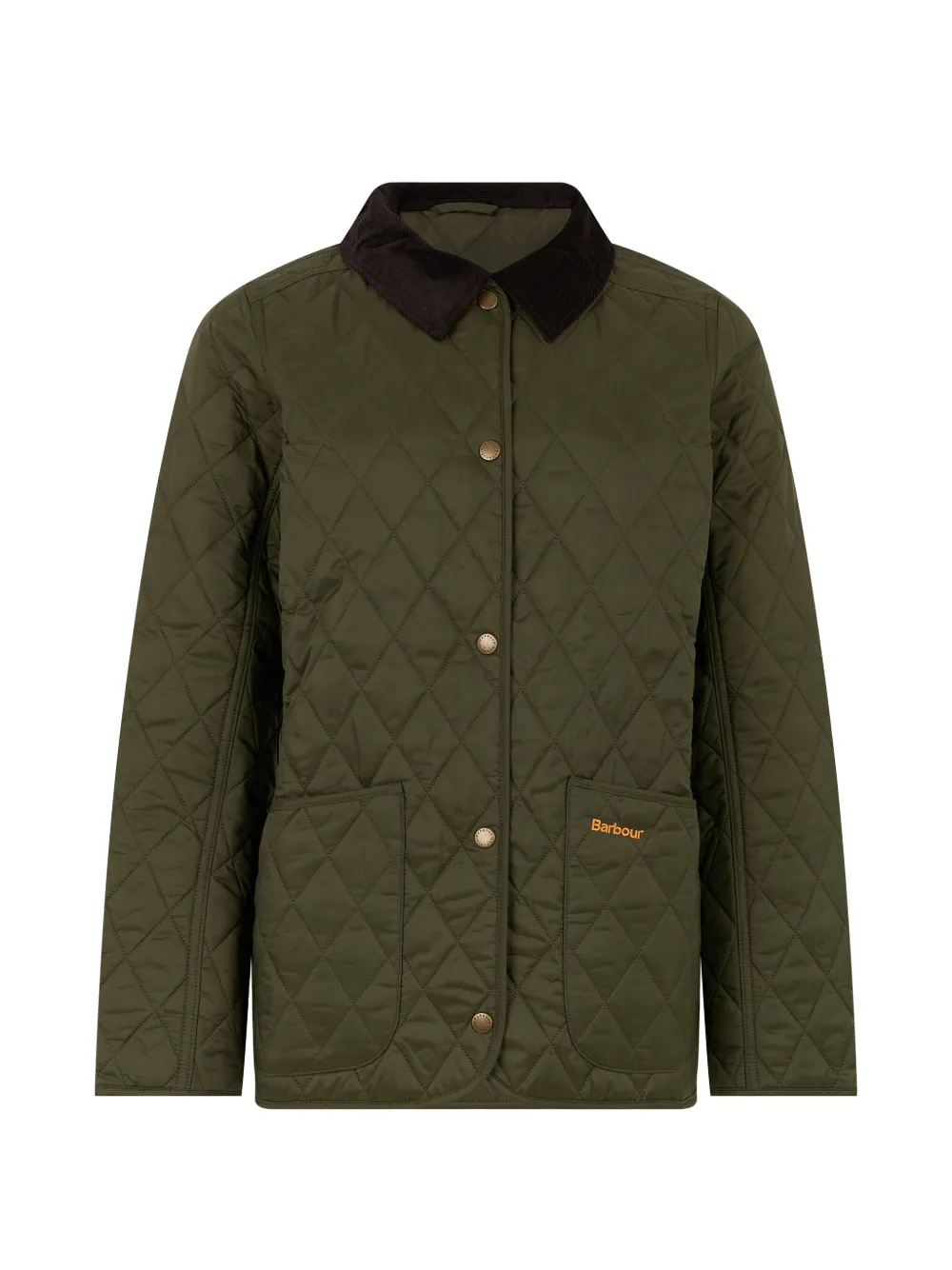 Barbour Annandale quilted corduroy-collar jacket - Verde