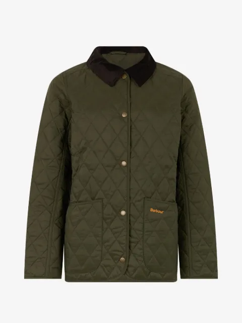 Barbour veste matelassée Annandale à col en velours côtelé