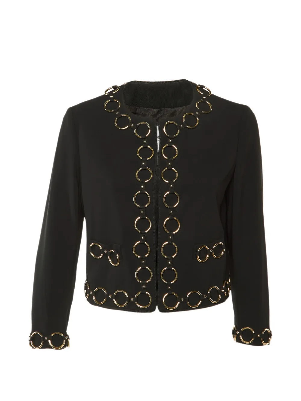 Moschino Cheap & Chic chain-detail fitted jacket - Nero