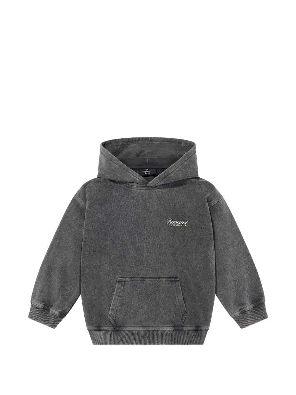 REPRESENT MINI Owners Club Script washed-effect hoodie - Grigio
