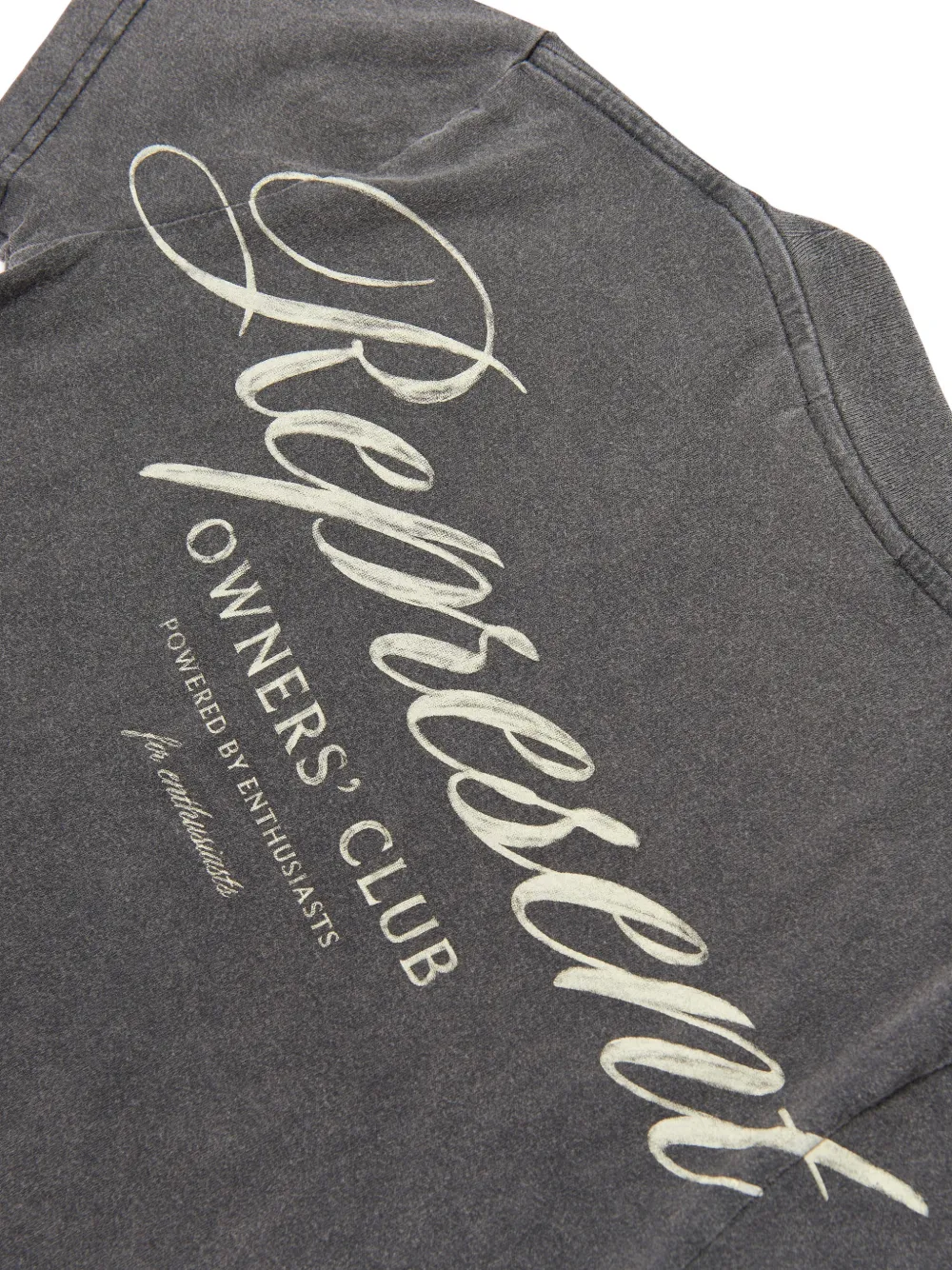  Represent Mini Owners Club Script Logo-print T-shirt - Gris 