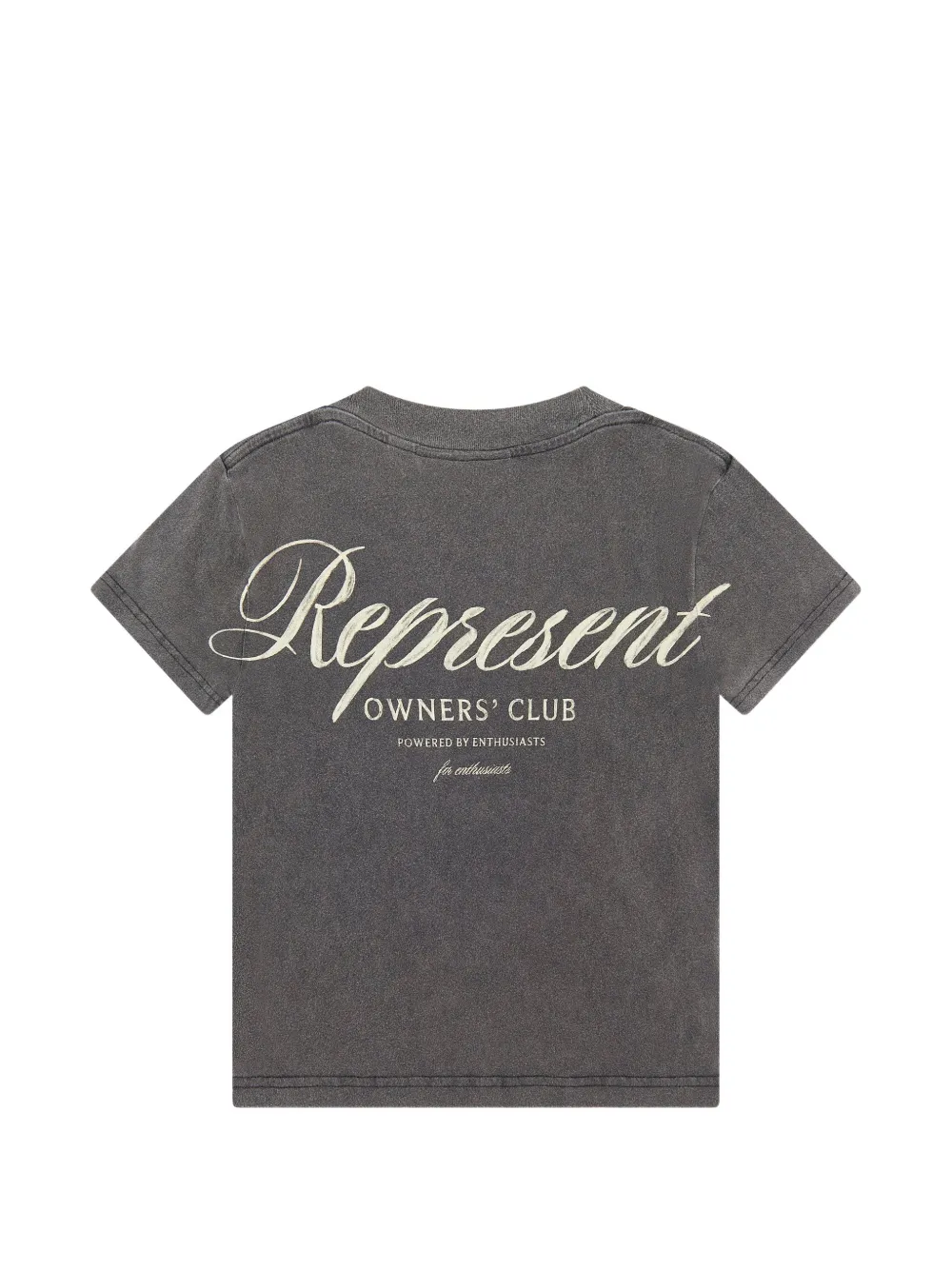  Represent Mini Owners Club Script Logo-print T-shirt - Gris 