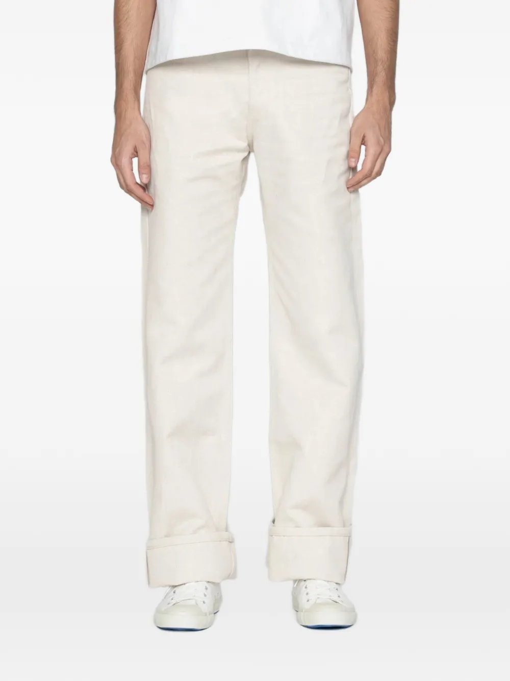 Naked and Famous Strong Guy Tabi selvedge denim jeans - Toni neutri
