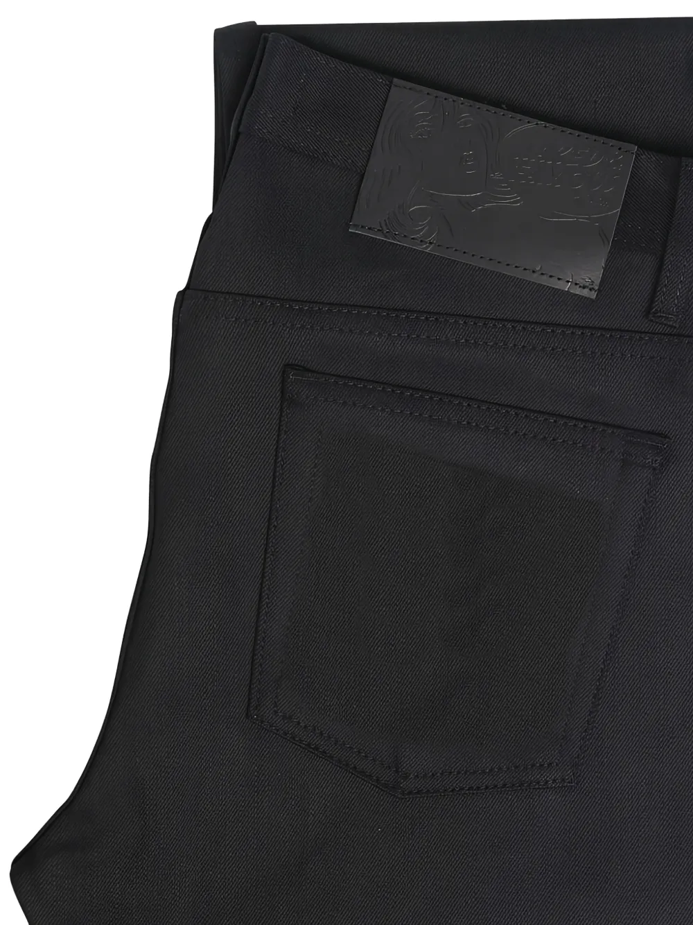 Naked and Famous Weird Guy Black Cobra stretch-selvedge denim jeans Zwart
