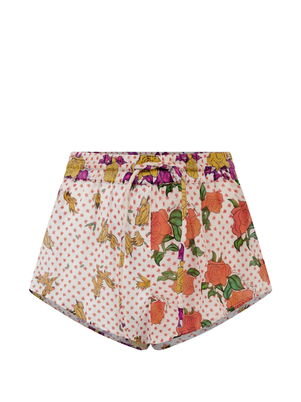 Donde Esteban floral-print drawstring shorts - Pink