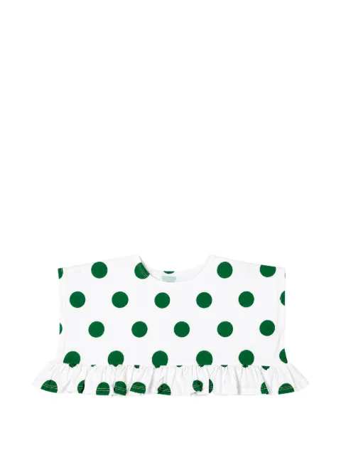 Cucu Lab polka-dot ruffled T-shirt