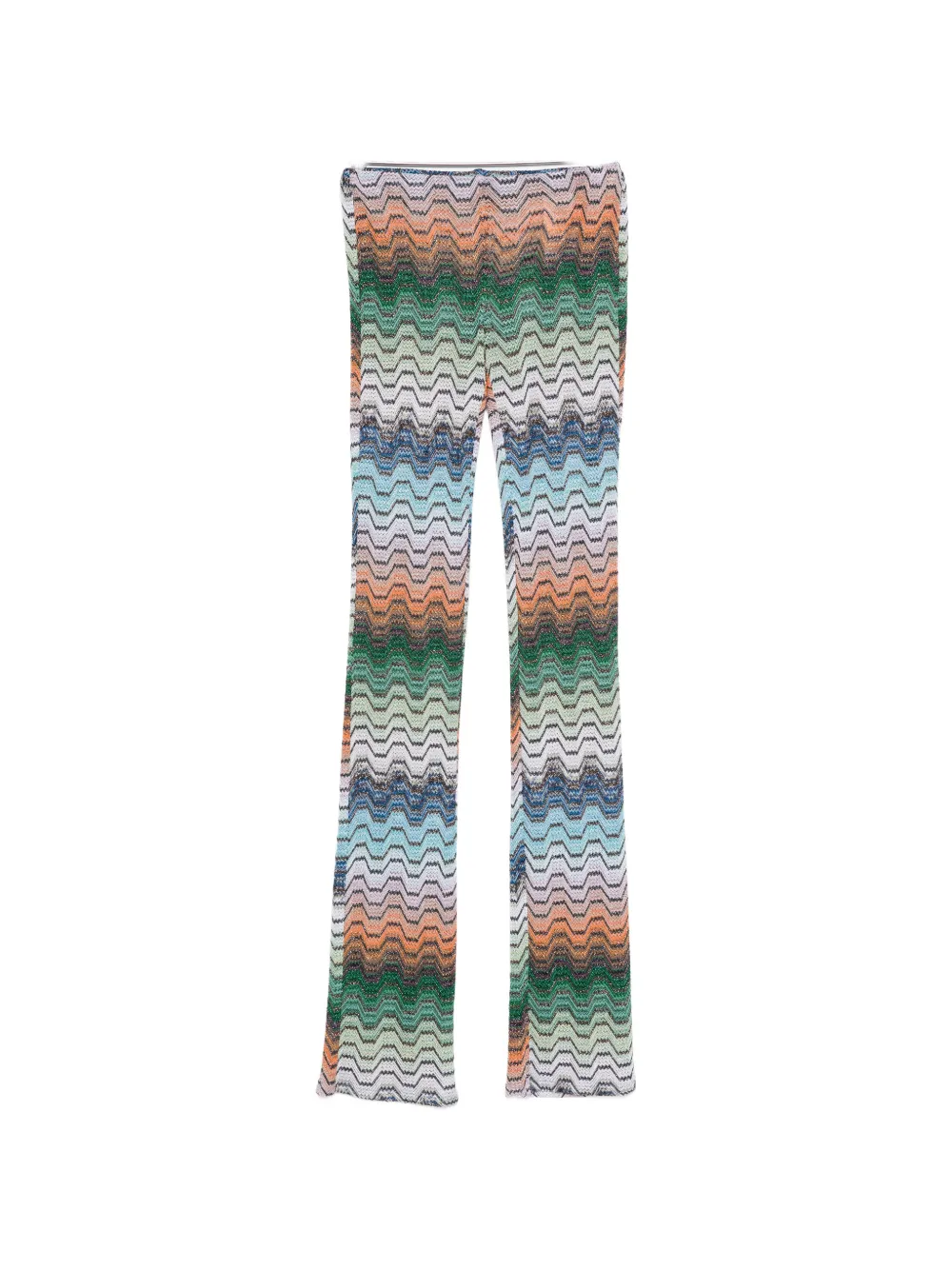 Missoni zigzag-knit trousers - Verde