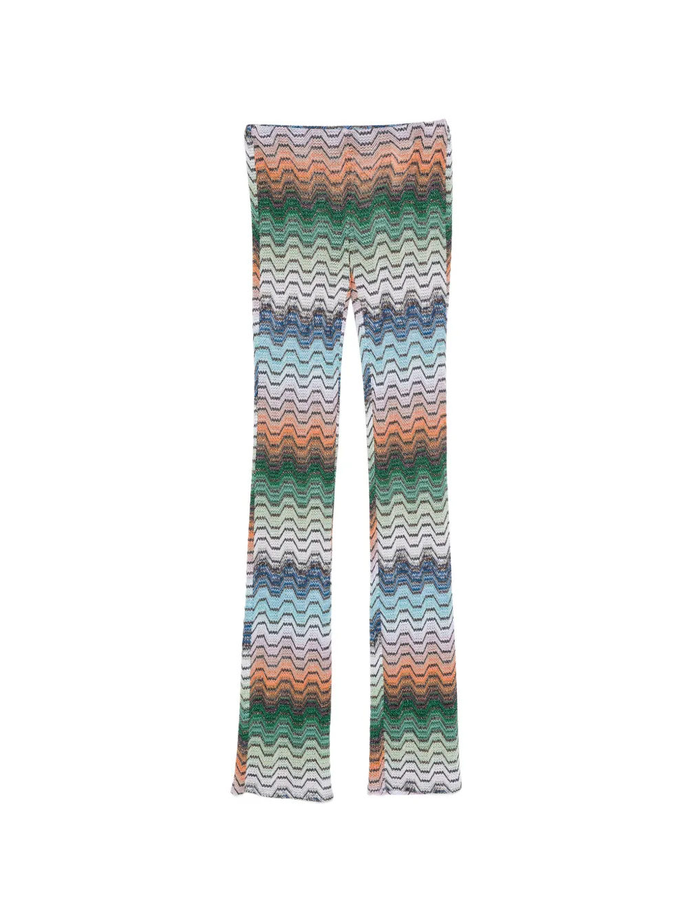 Missoni zigzag-knit trousers - Verde
