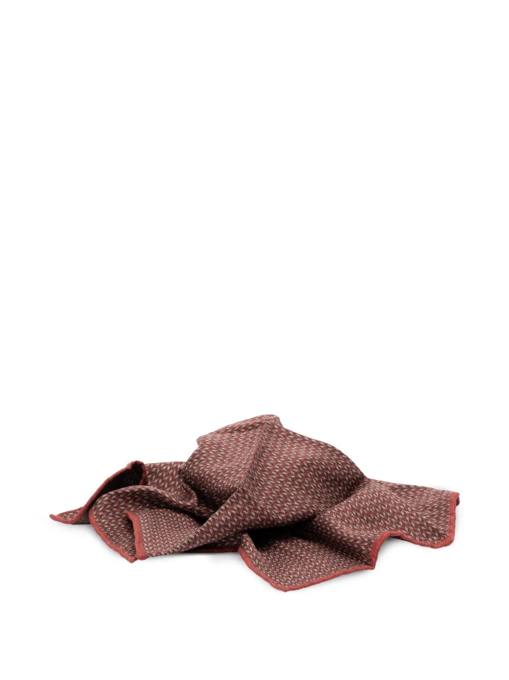  Brunello Cucinelli Fazzoletto Da Taschino Con Stampa - Rosso 