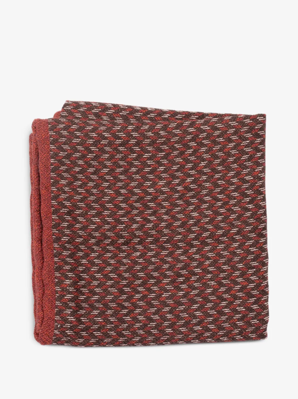 Brunello Cucinelli geometric-pattern pocket square | Red | Image 1
