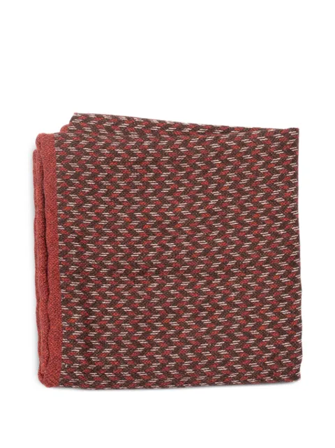 Brunello Cucinelli geometric-pattern pocket square