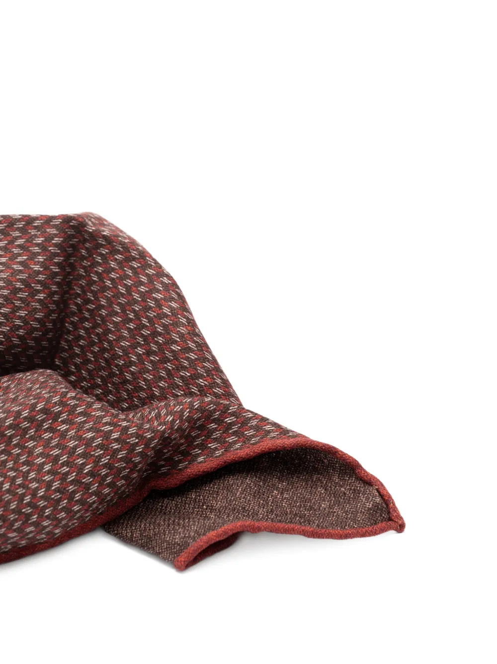  Brunello Cucinelli Fazzoletto Da Taschino Con Stampa - Rosso 