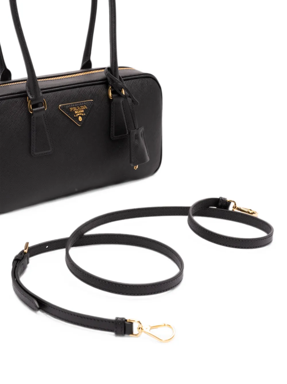 Prada Shopper met logo Zwart