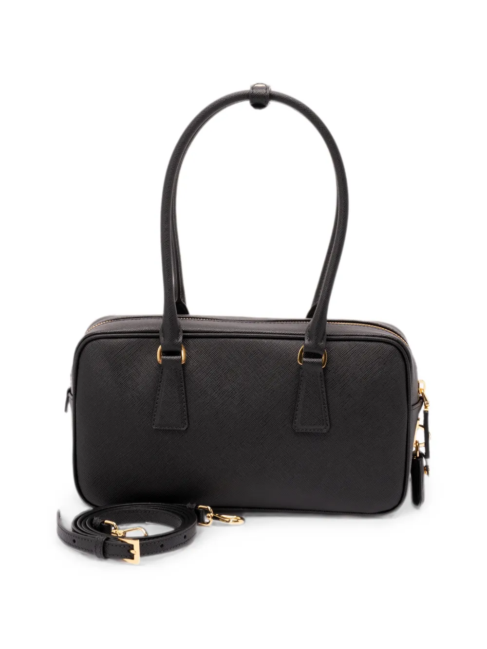  Prada Triangle-logo Tote Bag - Nero 