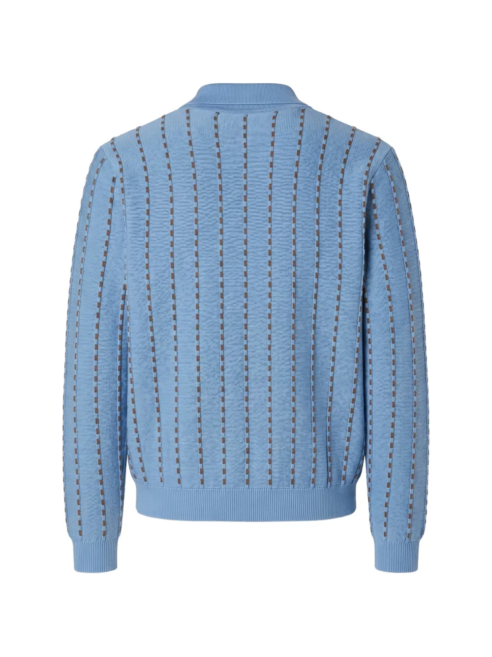 FENDI Gestreepte trui met polokraag Blauw