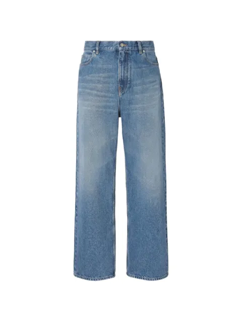 FENDI logo-patch straight-leg jeans