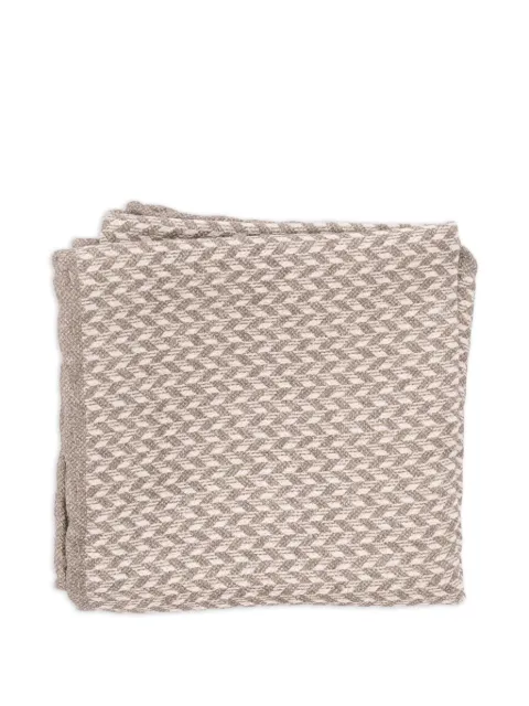 Brunello Cucinelli chevron-knit pocket scarf