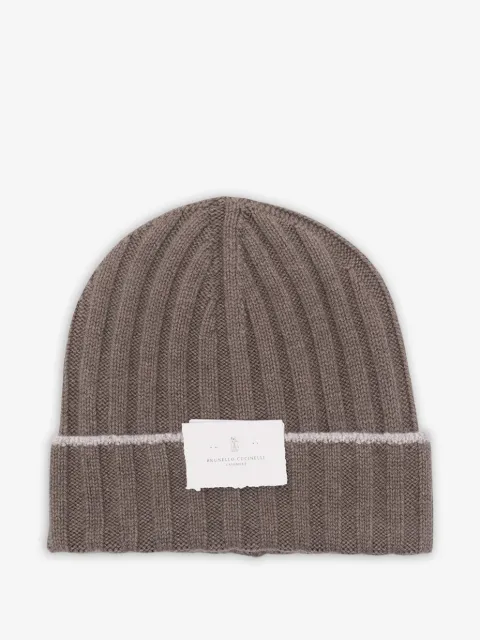 Brunello Cucinelli bonnet à design côtelé
