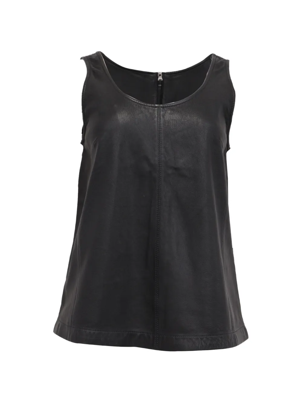 Marc Jacobs Vintage sleeveless leather blouse - Nero