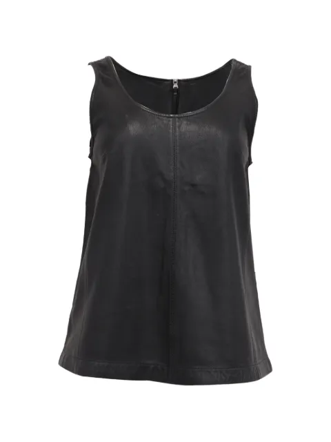 Marc Jacobs Vintage sleeveless leather blouse