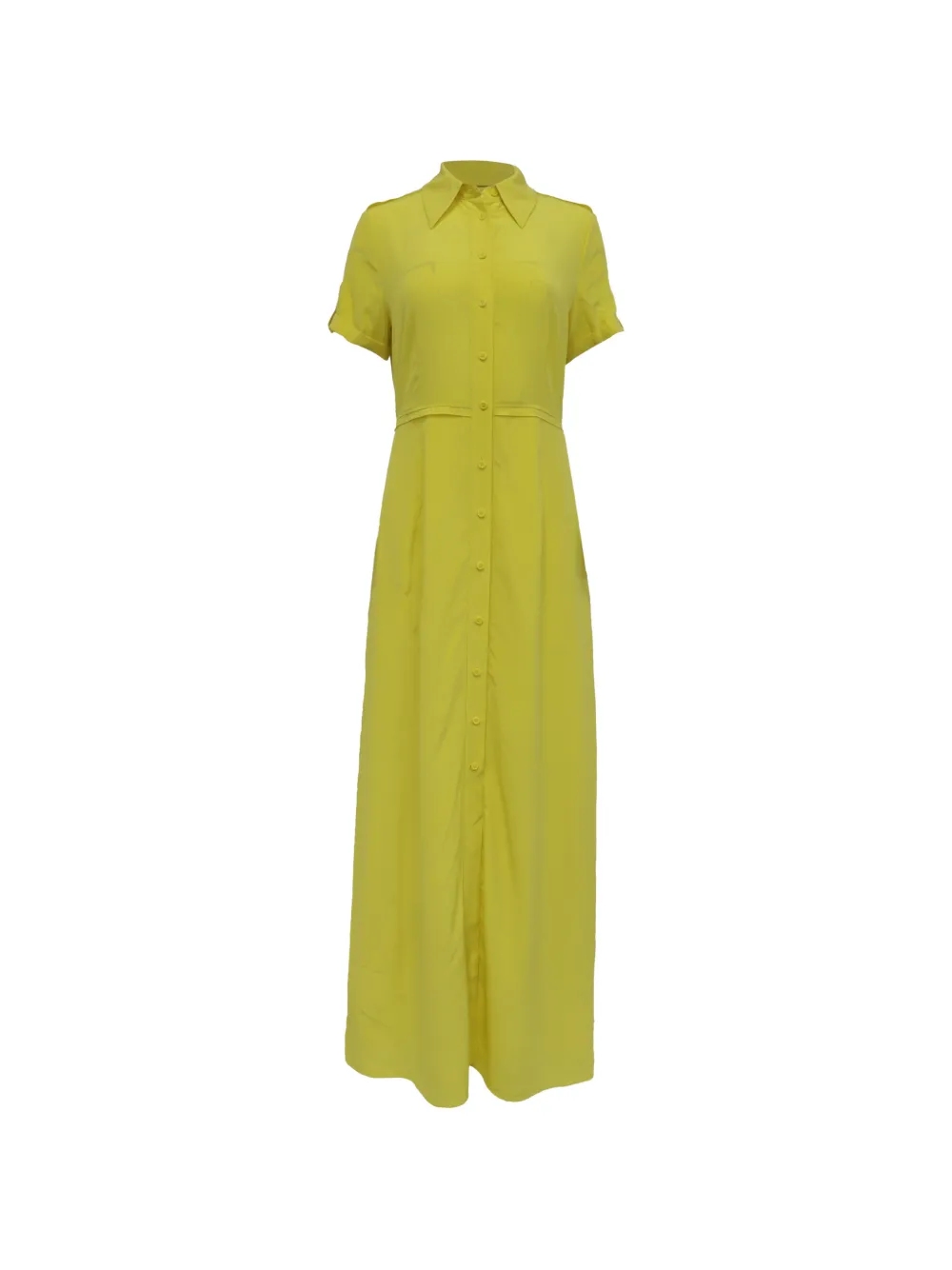 Diane Von Furstenberg Vintage robe-chemise à boutonnière - Jaune