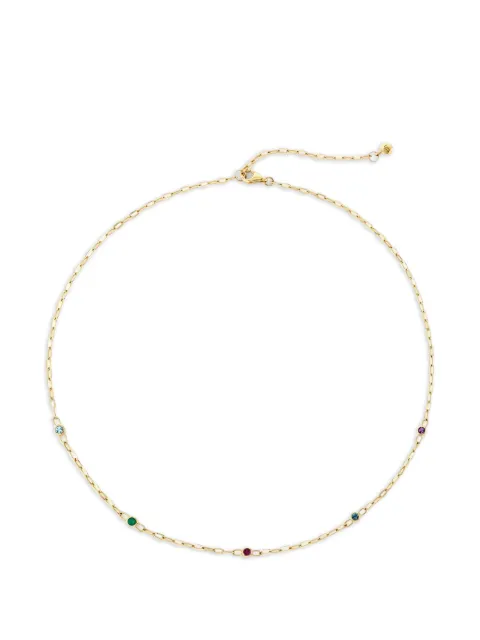 Dinny Hall gemstone paperclip chain necklace