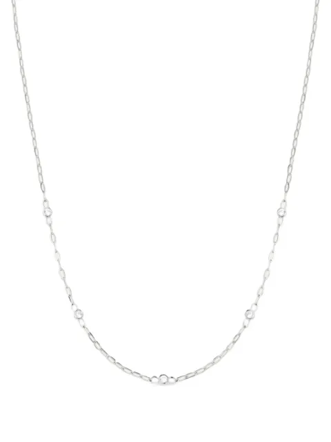 Dinny Hall white sapphire paperclip chain necklace