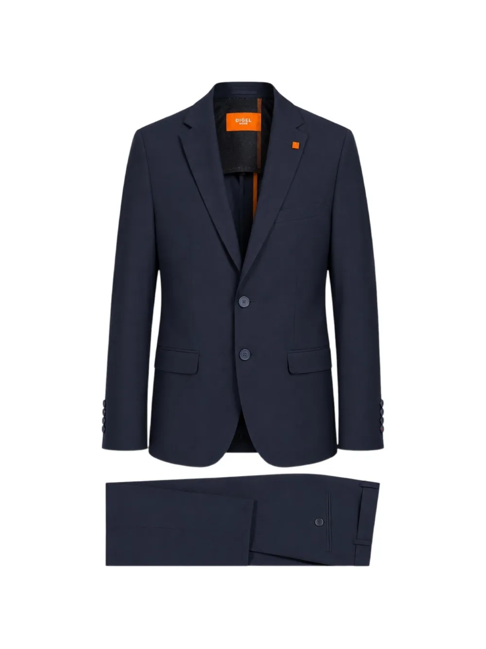 Digel single-breasted notched-lapel suit - Blu