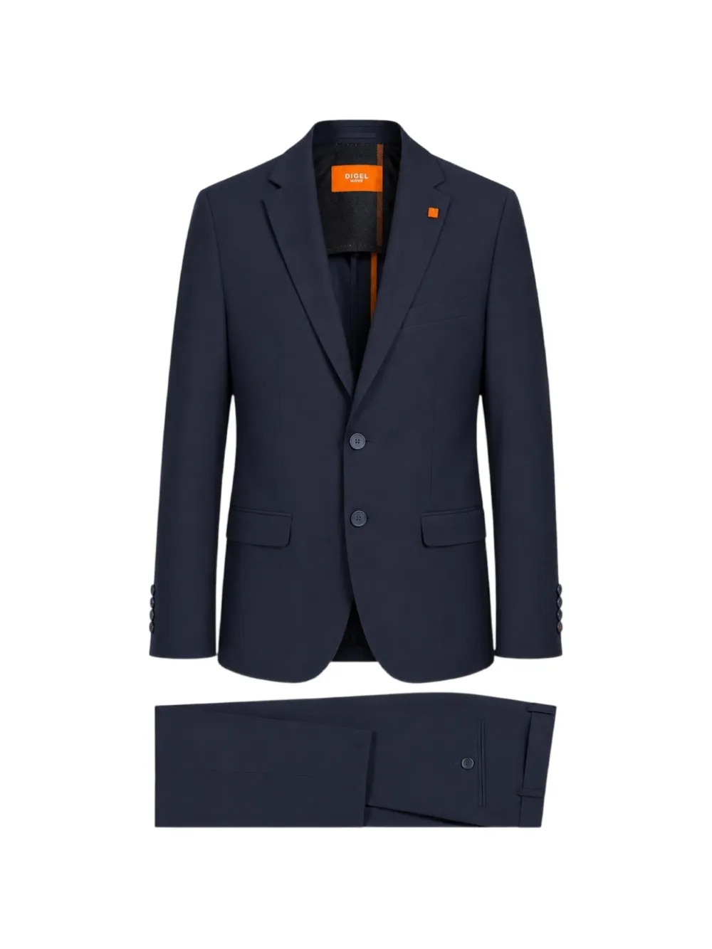 Digel single-breasted notched-lapel suit - Blu