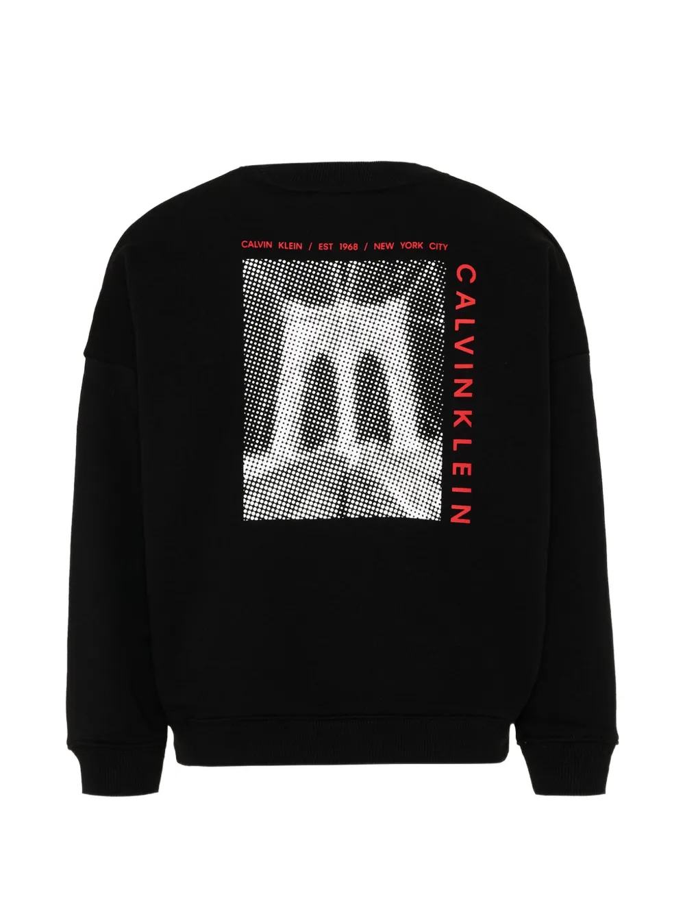 Calvin Klein Kids Sweater met logoprint Zwart