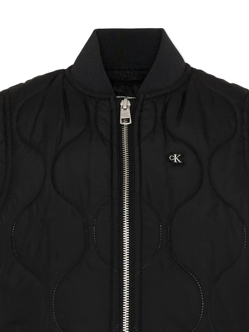 Calvin Klein Kids Bodywarmer met logopatch Zwart